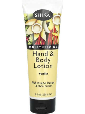 ShiKai, Moisturizing Hand and Body Lotion, Vanilla, 8 fl oz