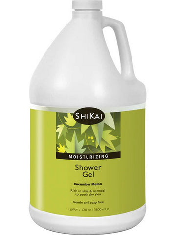 ShiKai, Moisturizing Shower Gel, Cucumber Melon, 1 gallon