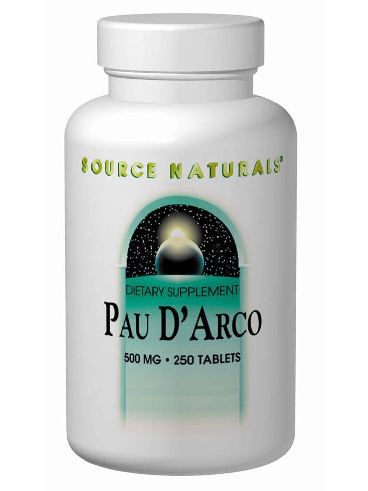 Pau D'Arco Whole Herb, 500mg, 250 ct, Source Naturals