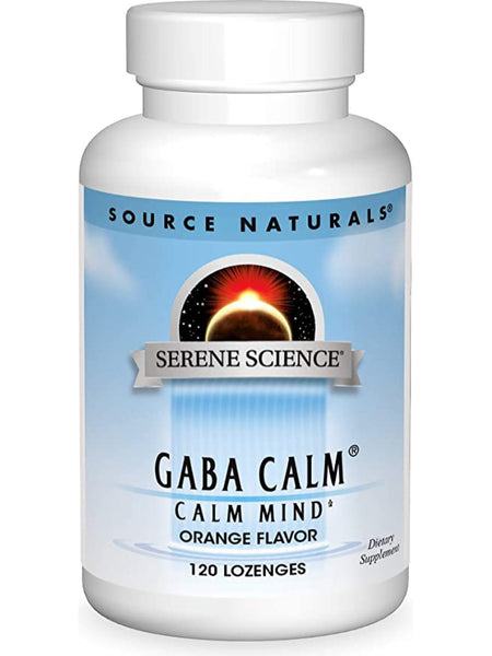 Source Naturals, Serene Science® GABA Calm Mind Orange, 120 lozenges