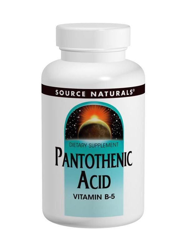Source Naturals, Pantothenic Acid Vitamin B-5, 250mg, 100 ct