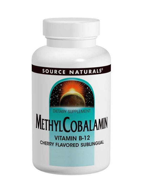 Source Naturals, MethylCobalamin Vitamin B-12 Subl Cherry, 5mg, 60 ct