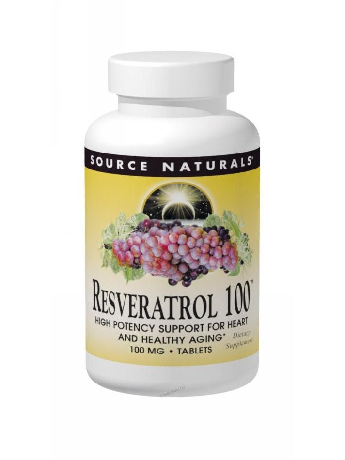 Source Naturals, Resveratrol 100 50% Standardized Extract, 120 ct