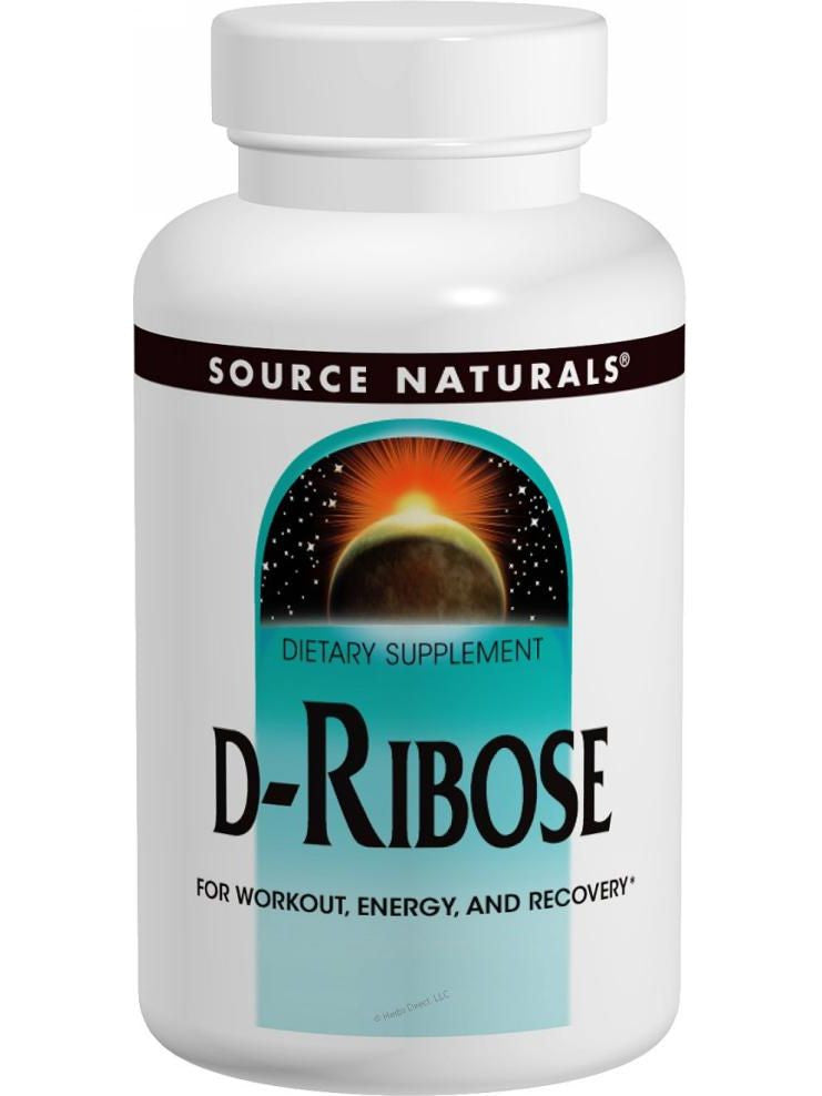 Source Naturals, D-Ribose, 1000mg, 60 ct