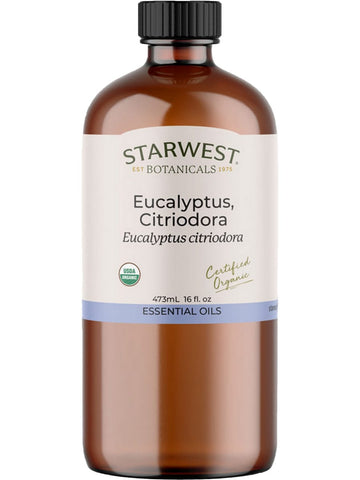 Starwest Botanicals, Eucalyptus Citriodora Essential Oil Organic, 16 fl oz