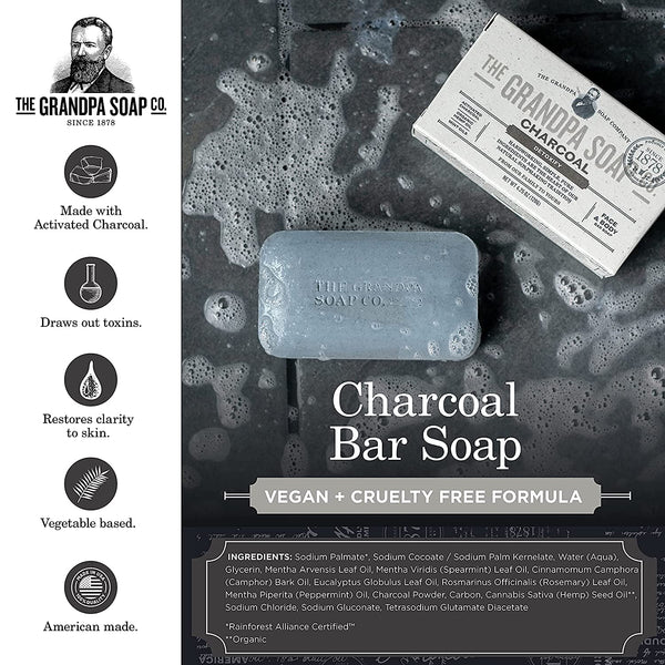The Grandpa Soap Co., Charcoal, 4.25 oz