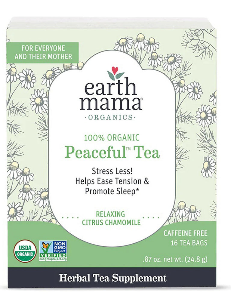 Earth Mama, Peaceful Tea, 16 Tea Bags