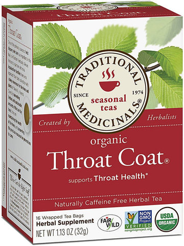 Traditional Medicinals, Throat Coat Tea, 16 bags