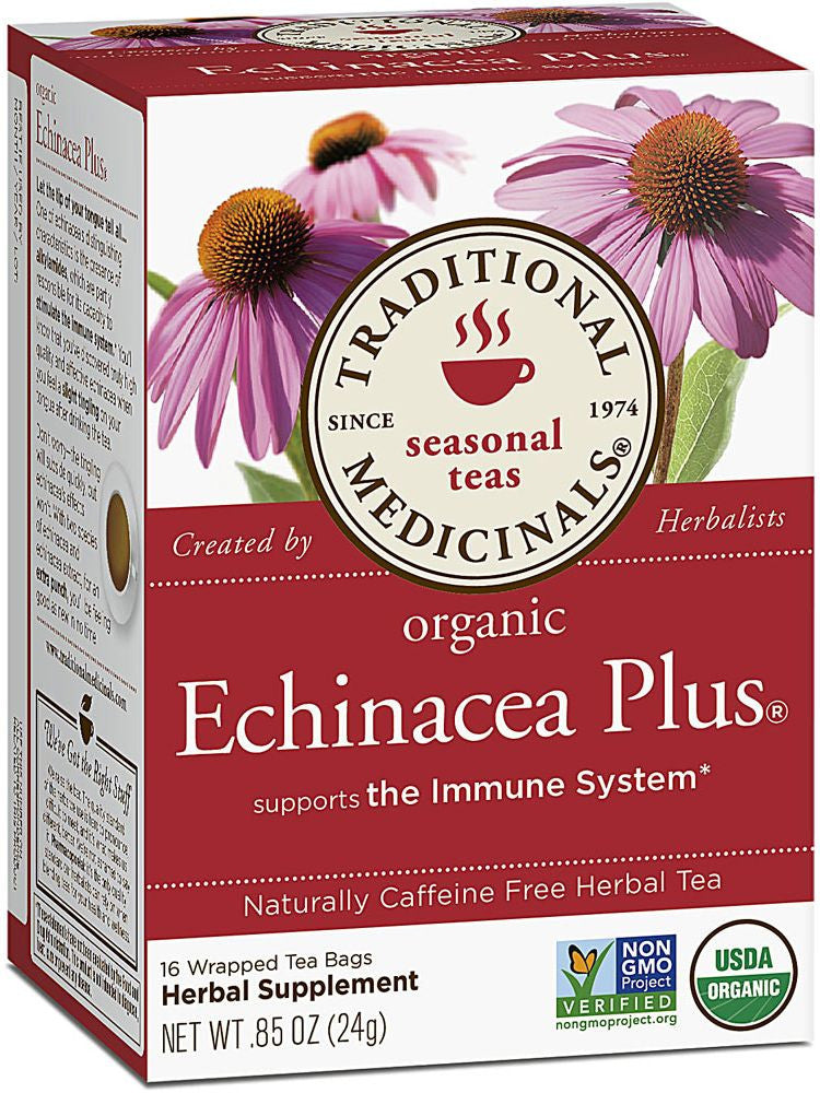 Traditional Medicinals, Organic Echinacea Plus Tea, 16 bags