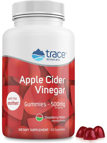 Trace Minerals, Apple Cider Vinegar Gummies, Strawberry Melon, 60 Gummies