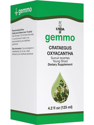 UNDA, gemmo Crataegus Oxyacantha Dietary Supplement, 4.2 fl oz