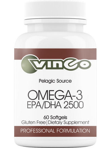 Vinco, Omega-3 EPA/DHA 2500, 60 Softgels