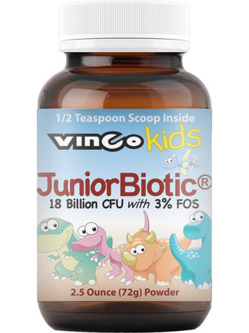 Vinco Kids, JuniorBiotic, 18 Billion CFU with 3% FOS, 2.5 Ounce Powder