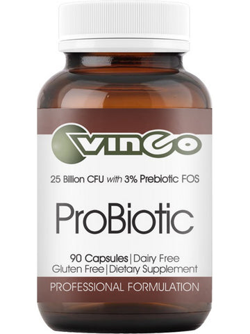 Vinco, ProBiotic, 25 Billion CFU with 3% Prebiotic FOS, 90 Capsules