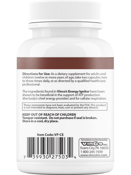 Vinco, Energy Ignitor with Cordyceps, 120 Capsules