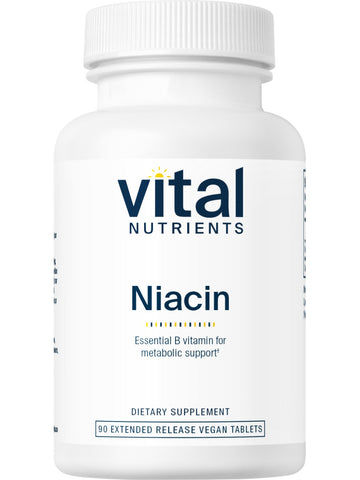 Vital Nutrients, Niacin 500mg, 90 tablets