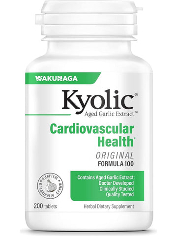 Wakunaga, Kyolic, Cardiovascular Health Formula 100, 200 Tablets