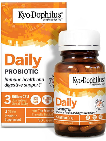 Wakunaga, Kyo Dophilus, Daily Probiotic, Immune health and digestive support, 90 Capsules