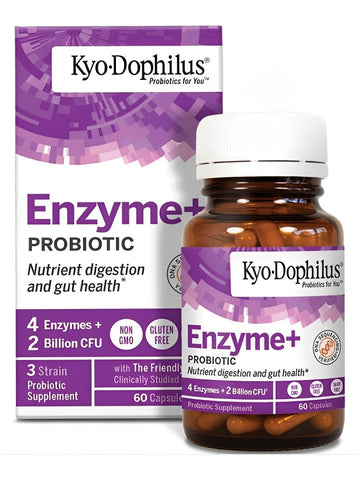 Wakunaga, Kyo Dophilus, Enzyme+ Probiotic, 60 Capsules