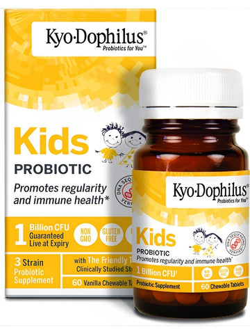 Wakunaga, Kyo Dophilus, Kids Probiotic, 60 Chewable Tablets
