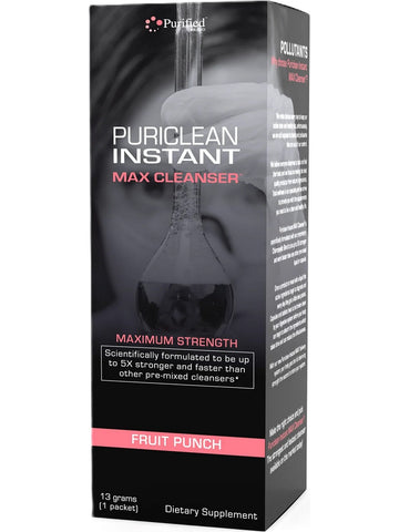 Wellgenix, Puriclean Instant Max Cleanser, Maximum Strength, Fruit Punch, 1 Packet (13 Grams)