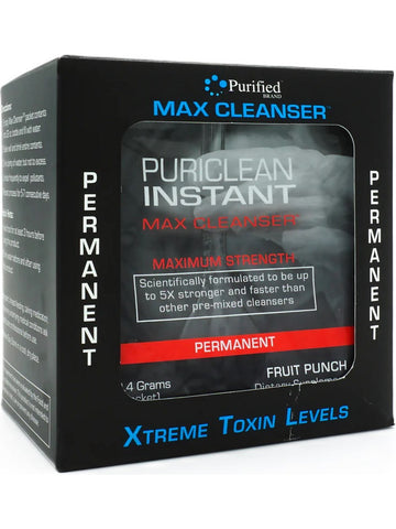 Wellgenix, Puriclean Instant Max Cleanser, Maximum Strength Permanent, Fruit Punch, 7 Packets (13.4 Grams)