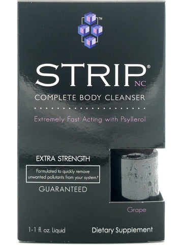 Wellgenix, Strip NC Complete Body Cleanser Extremely Fast Acting with Psyllerol Extra Strength, Grape, 1 fl oz