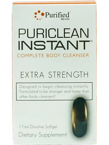 Wellgenix, Puriclean Instant Complete Body Cleanser Extra Strength, 1 Fast Dissolve Softgel