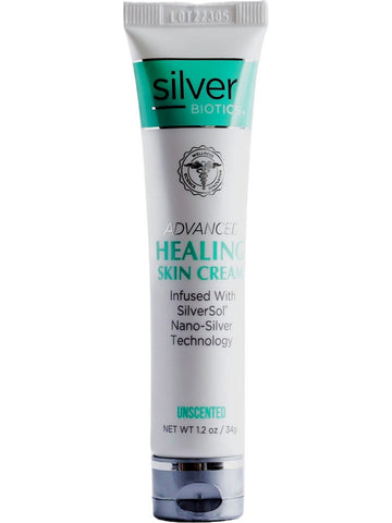 Silver Biotics, Advanced Healing Skin Cream Unscented, 1.2 oz