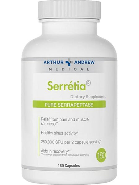 Arthur Andrew Medical, Serretia, 180 Capsules