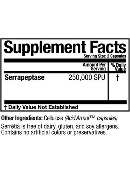 Arthur Andrew Medical, Serretia, 180 Capsules