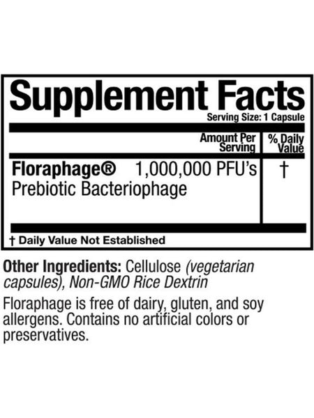 Arthur Andrew Medical, Floraphage, 30 Capsules