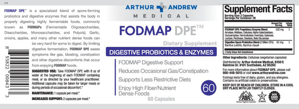 Arthur Andrew Medical, FODMAP DPE, 60 Capsules