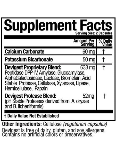 Arthur Andrew Medical, Devigest ADS, 180 Capsules