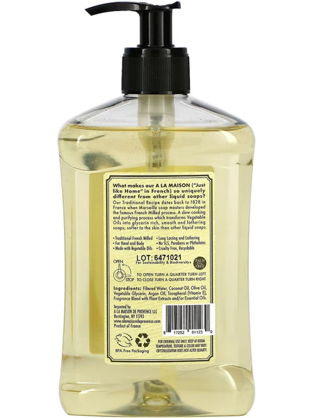 A La Maison de Provence, Sweet Almond Liquid Soap, 16.9 fl oz