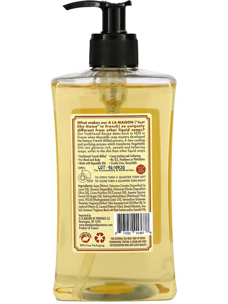 A La Maison de Provence, Heirloom Peach Liquid Soap, 16.9 fl oz