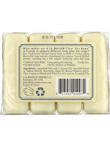 A La Maison de Provence, Fresh Sea Salt Bar Soap Value Pack, 4 Bars