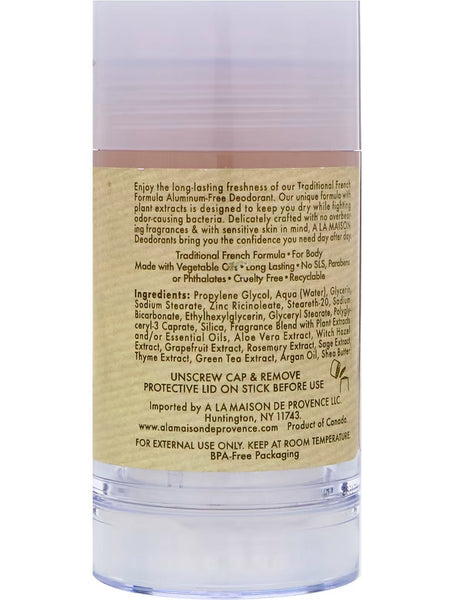 A La Maison de Provence, Coconut Deodorant, 2.4 oz