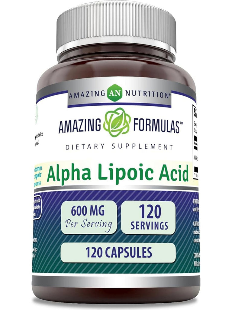 Amazing Formulas, Alpha Lipoic Acid, 600 mg, 120 Capsules