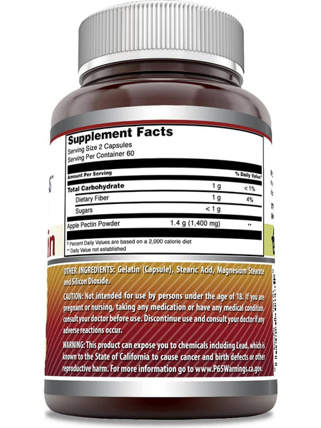 Amazing Formulas, Apple Pectin, 1400 mg, 120 Capsules