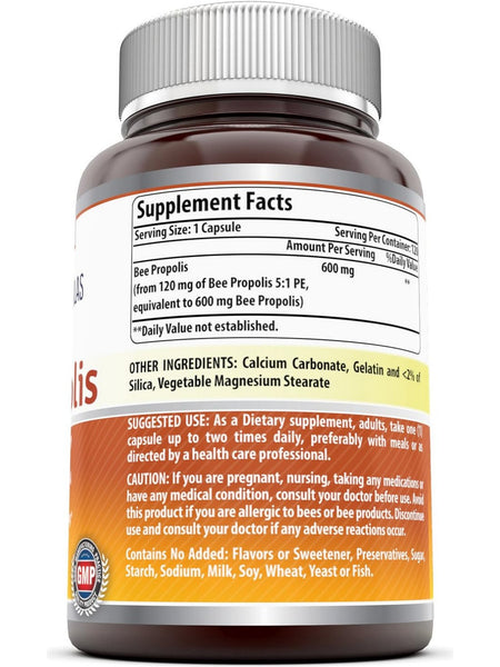 Amazing Formulas, Bee Propolis, 600 mg, 120 Capsules