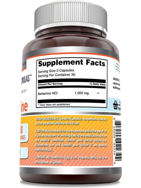 Amazing Formulas, Berberine, 1000 mg, 60 Capsules