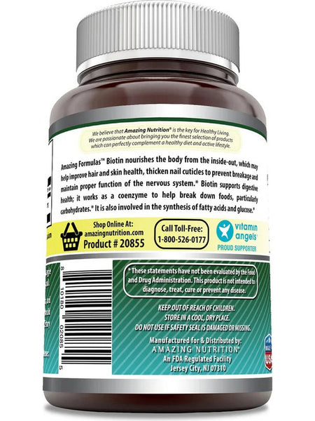 Amazing Formulas, Biotin, 10,000 mcg, 200 Veggie Capsules