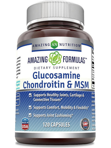 Amazing Formulas, Glucosamine, Chondroitin & MSM, 120 Capsules
