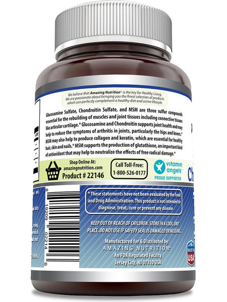 Amazing Formulas, Glucosamine, Chondroitin & MSM, 120 Capsules