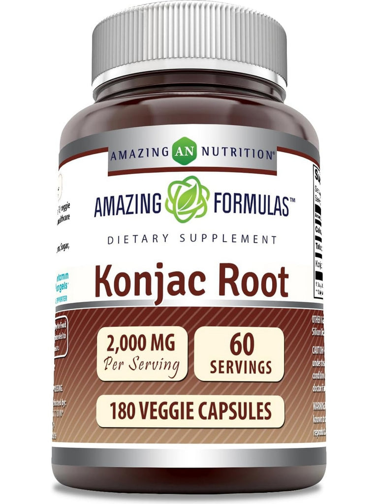 Amazing Formulas, Konjac Root, 2000 mg, 180 Veggie Capsules