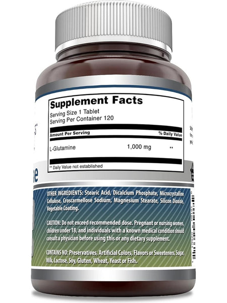 Amazing Formulas, L-Glutamine, 1000 mg, 120 Tablets