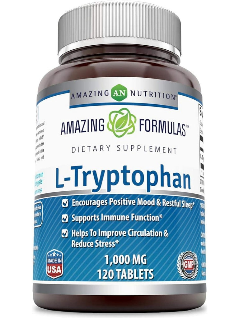Amazing Formulas, L-Tryptophan, 1000 mg, 120 Tablets