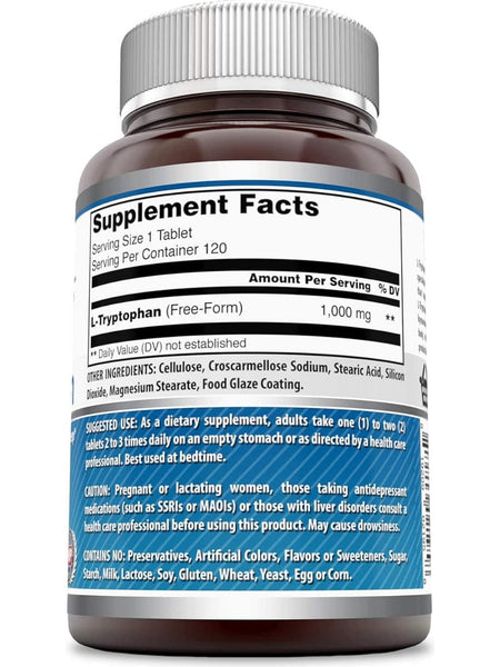 Amazing Formulas, L-Tryptophan, 1000 mg, 120 Tablets