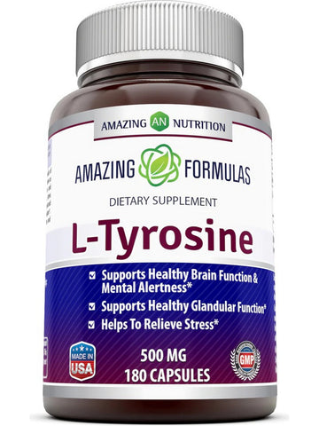 Amazing Formulas, L-Tyrosine, 500 mg, 180 Capsules